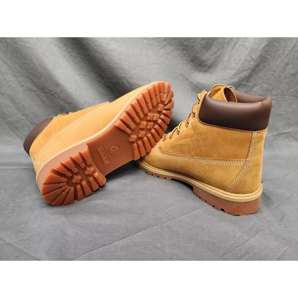 Timberland Youth 6 Inch Premium Waterproof Boots Wheat Size 10 NEW NO BOX! - Picture 2 of 11